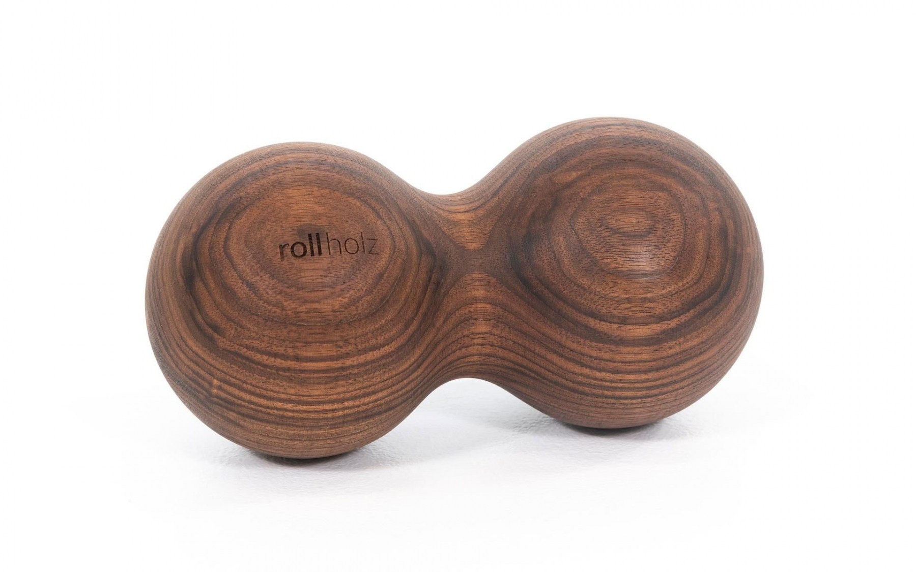rollholz Doppelkugel Nussbaum 10 cm