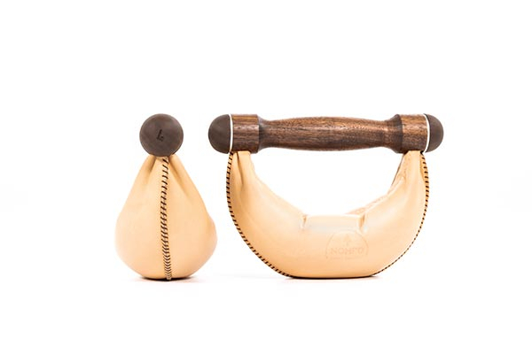 SwingBells Nussbaum Natur 2er-Set